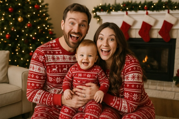 matching family christmas pajamas baby