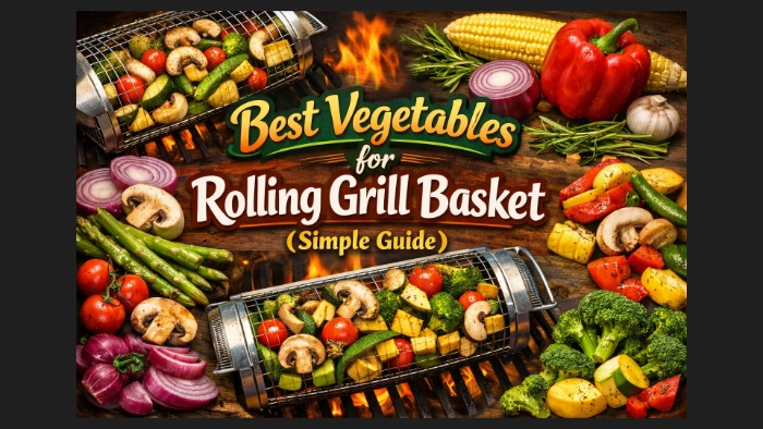 Colorful vegetables in grill basket showing best picks for grilling