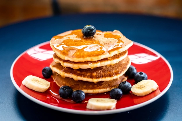 Healthy banana pancake