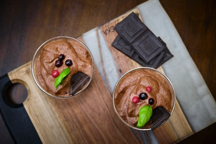 Chocolate banana mousse