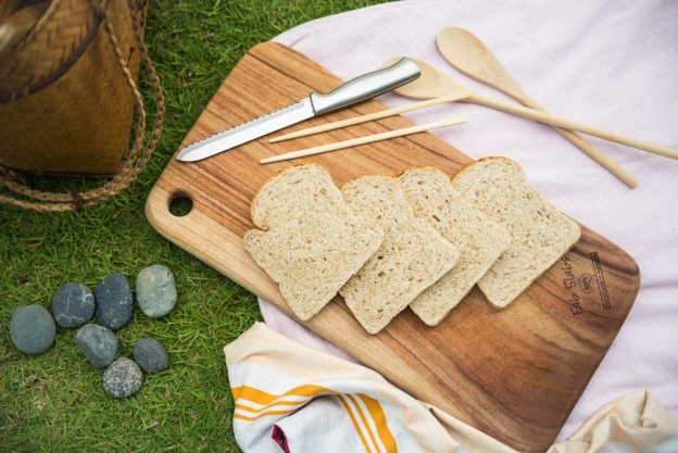 Clean wooden cutting board