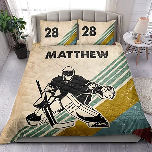 Custom Hockey Boy Vintage Retro Player Fan Gift Idea