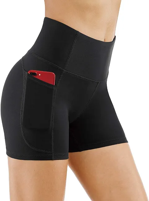 THE GYM PEOPLE High Waist Yoga Shorts for Women's