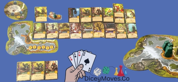 Everdell Bellfaire Game in Progress - 1 players setup