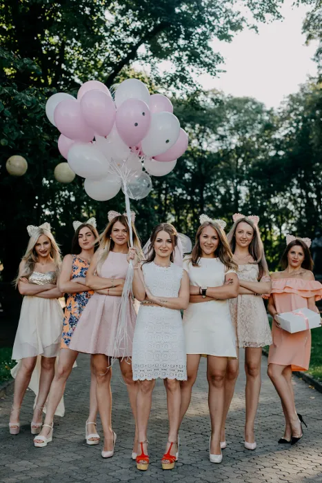 a group of super handsome girls just before Bachelorette Party