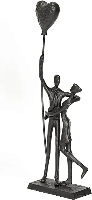 SENNESY Handcrafted Iron Sculpture - Romantic Gift for Weddings and Anniversaries - Gift for Him and Her