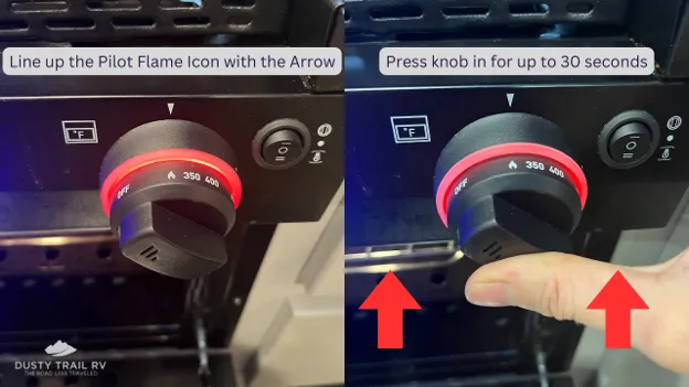Furrion RV Oven Knob directions
