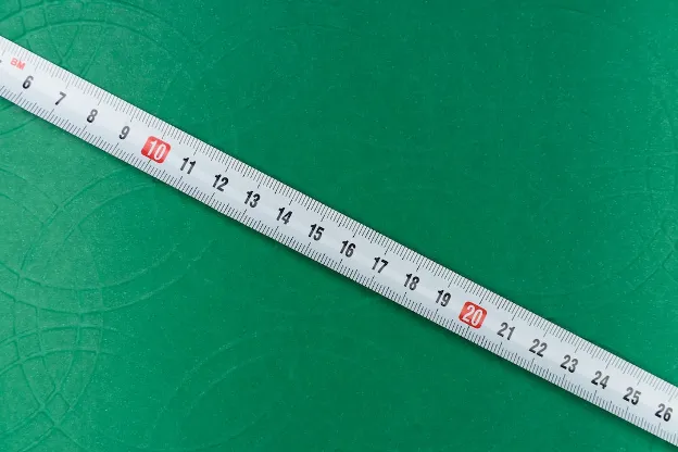Tape measure representing the importance of choosing the correct RV water hose length and diameter.

