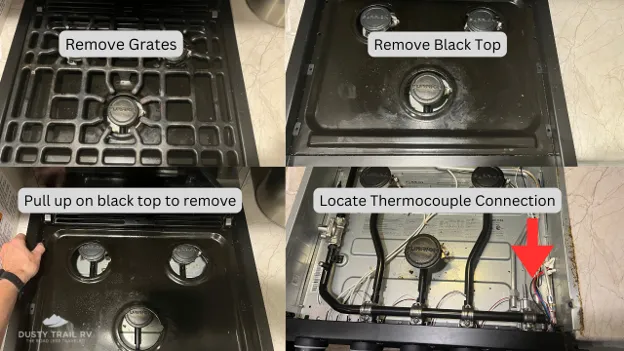 Accessing Furrion RV Oven Thermocouple connection