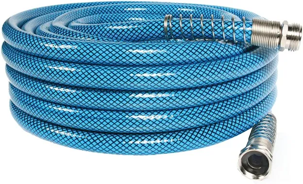 Camco TastePURE RV drinking water hose—top overall choice for safety, reliability, and affordability.

