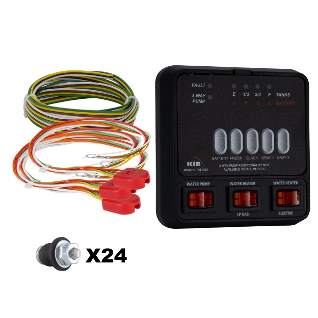 RecPro KIB M25 RV tank sensor monitor panel—top-rated choice for overall performance and reliability.

