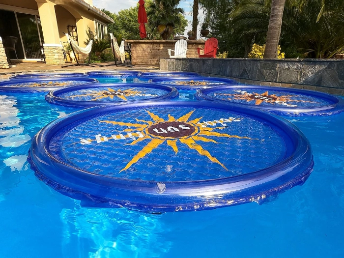 Solar swimming pool covers