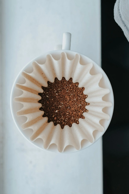 using a coffee filter for mirrors
