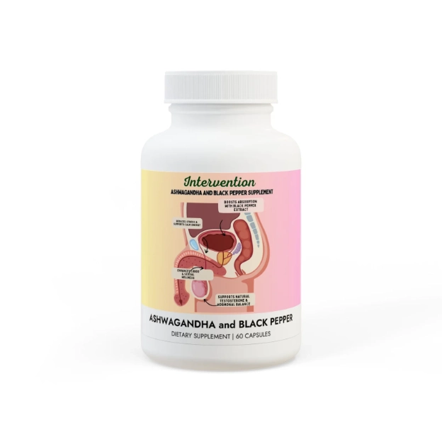 Intervention Ashwagandha & Black Pepper Supplement