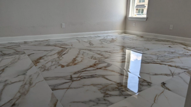 San Michelle White 32x32 Polished Porcelain Tile