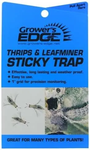 Growers Edge 704194 Sticky Thrip Leafminer Trap (5 Pack)