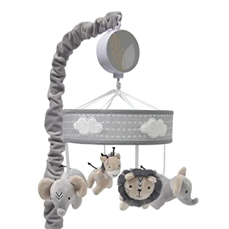 Lambs & Ivy Jungle Safari Musical Baby Crib Mobile