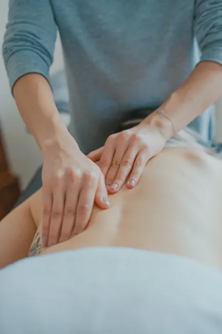 person getting a massage