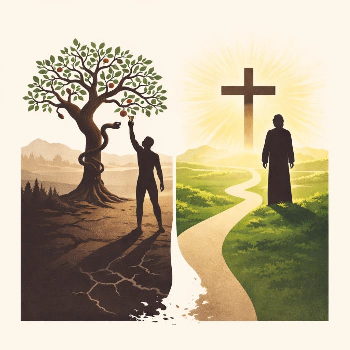 Christ the Second Adam: fall and redemption contrast