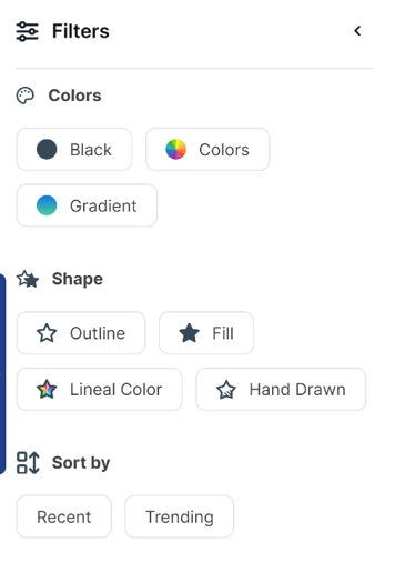 Flaticon Review showing icon filter options for colours, shapes and sorting to speed up virtual assistant design work.