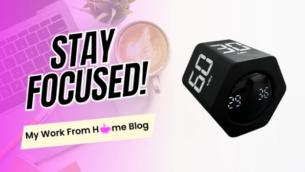 Pomodoro timer cube desk timer for work from home productivity – tap to watch my quick YouTube demo