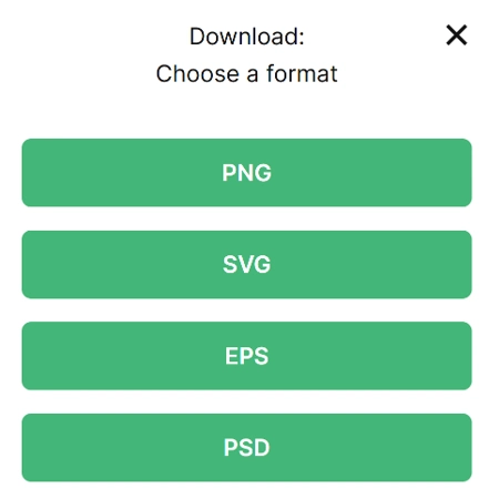 Flaticon Review screenshot showing download format options including PNG, SVG, EPS and PSD.