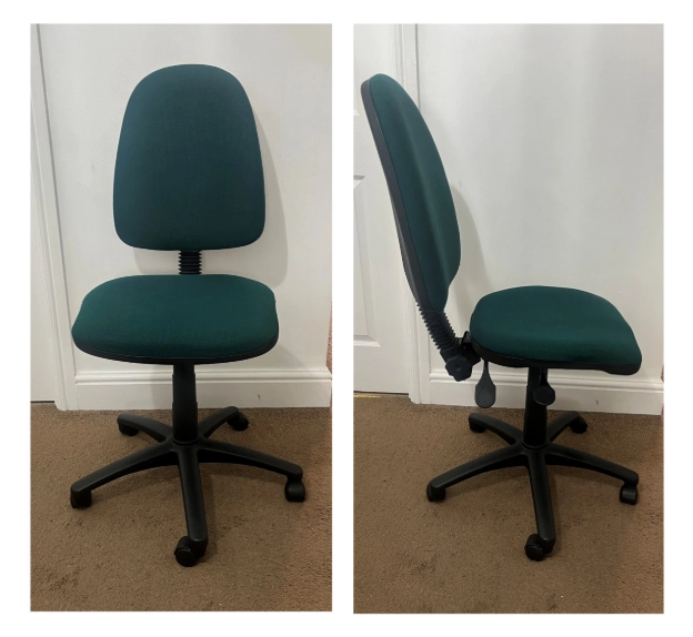 My old office chair without armrests, used before upgrading to the SIHOO Doro C300.