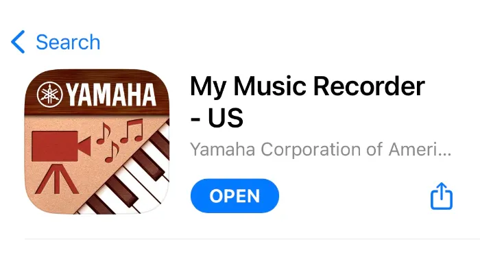 My Music Recorder US Yamaha Corporation of America