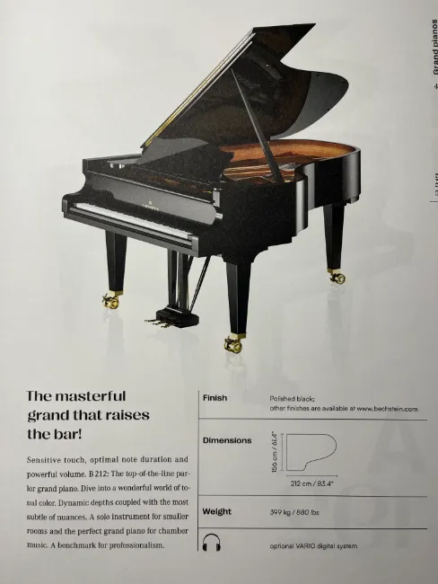 Bechstein Grand Piano Weight