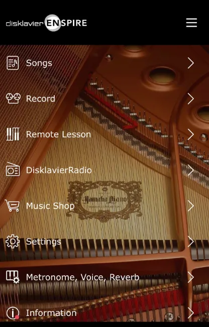 Enspire Disklavier controller app update