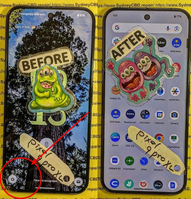 google pixel screen replacement