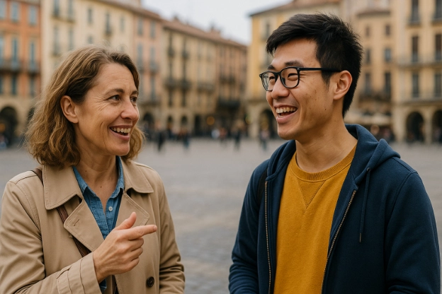 Learning a second language online