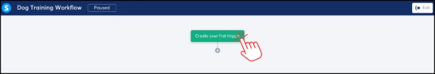 Creating your first trigger in a Systeme.io Workflow