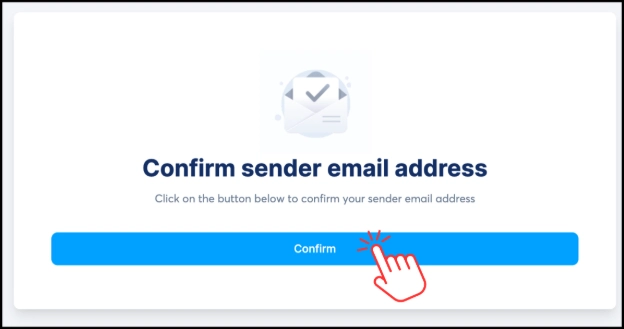 Confirming the sender email address in Systeme.io