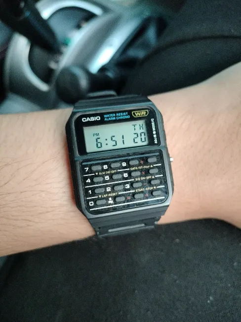 Image of Casio CA-53W-1CR Calculator Watch