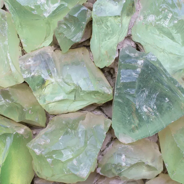 Image of chunks of mineral glasses