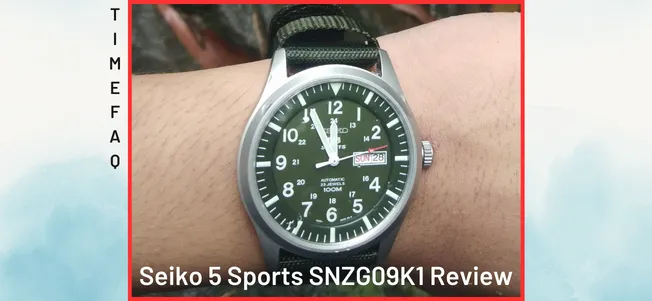 Seiko 5 Sports SNZG09K1 Review by TimeFAQ