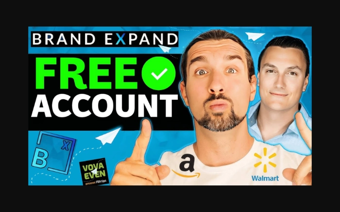 Brand Expand account with Amazon seller tools