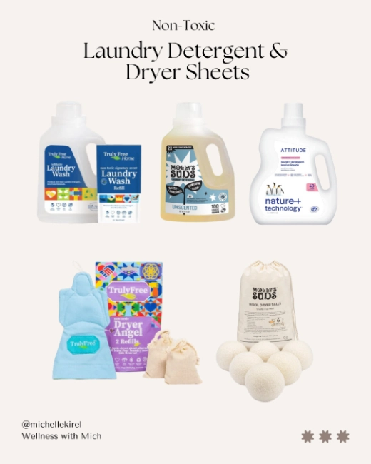 Clean laundry products free from synthetic fragrance and hormone disruptors.