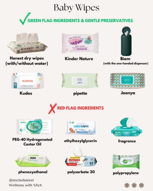 Non toxic baby wipes for newborns and babies.